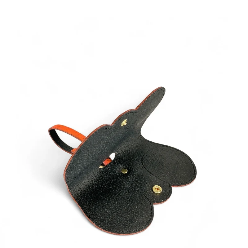 Etui à lunettes en cuir irisé PEANUT GLOW Orange irisé