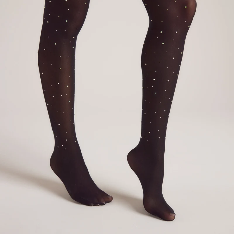 Collant Diamanté (40 D) - Noir