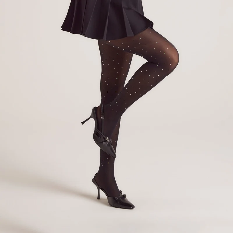 Collant Diamanté (40 D) - Noir