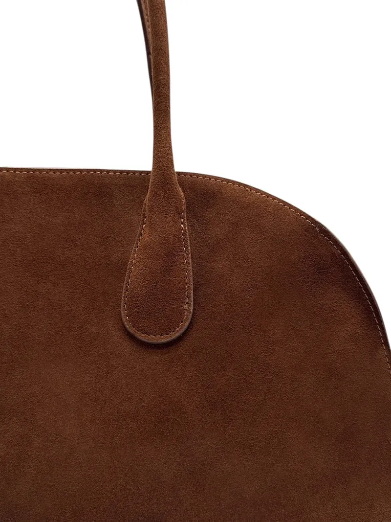 Sac cabas en daim CONSTANCE Châtaigne