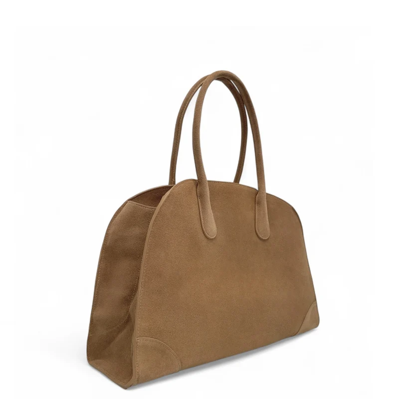 Sac cabas en daim CONSTANCE Taupe