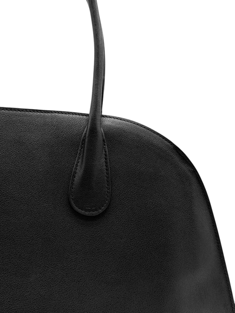 Sac cabas en cuir lisse CONSTANCE Noir