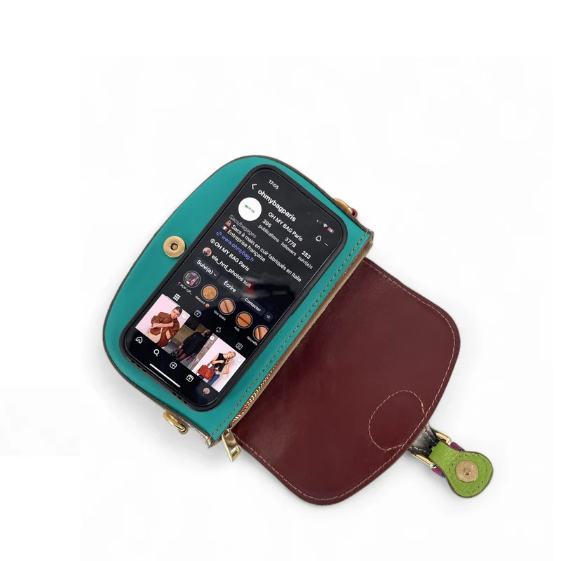 Mini-sac en cuir lisse MINI MADDY Multicolore 3