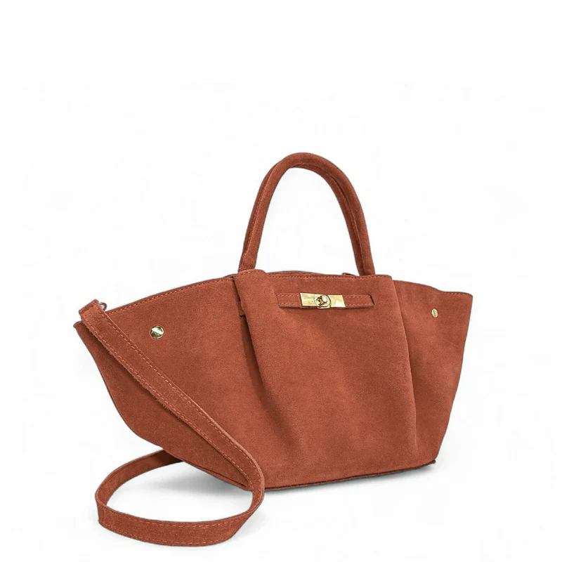 Sac cabas en daim CAPRI SUEDE Terracotta