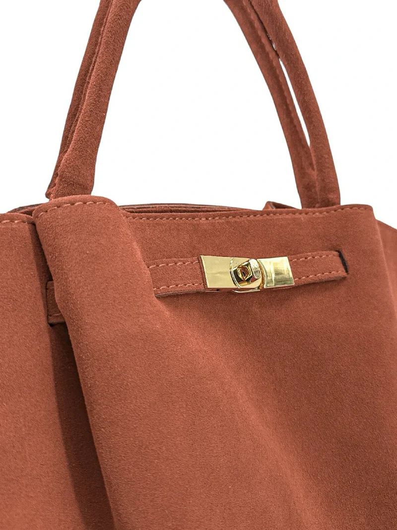 Sac cabas en daim CAPRI SUEDE Terracotta