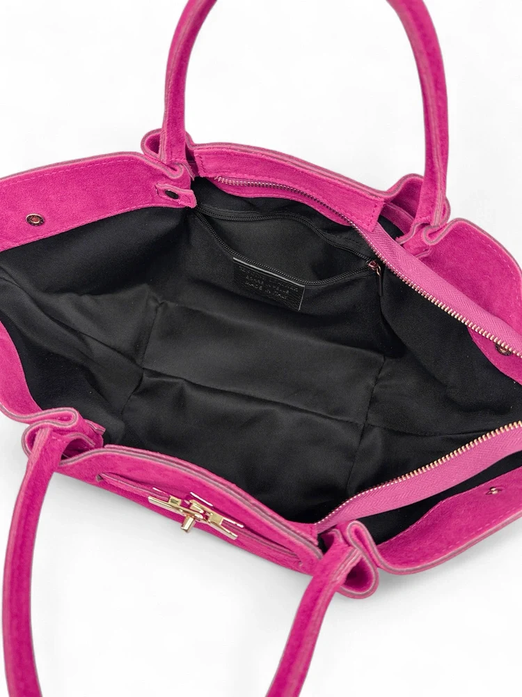 Sac cabas en daim CAPRI SUEDE Rose fuchsia