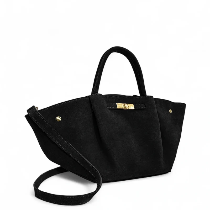 Sac cabas en daim CAPRI SUEDE Noir