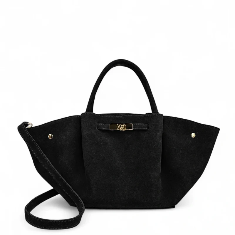 Sac cabas en daim CAPRI SUEDE Noir