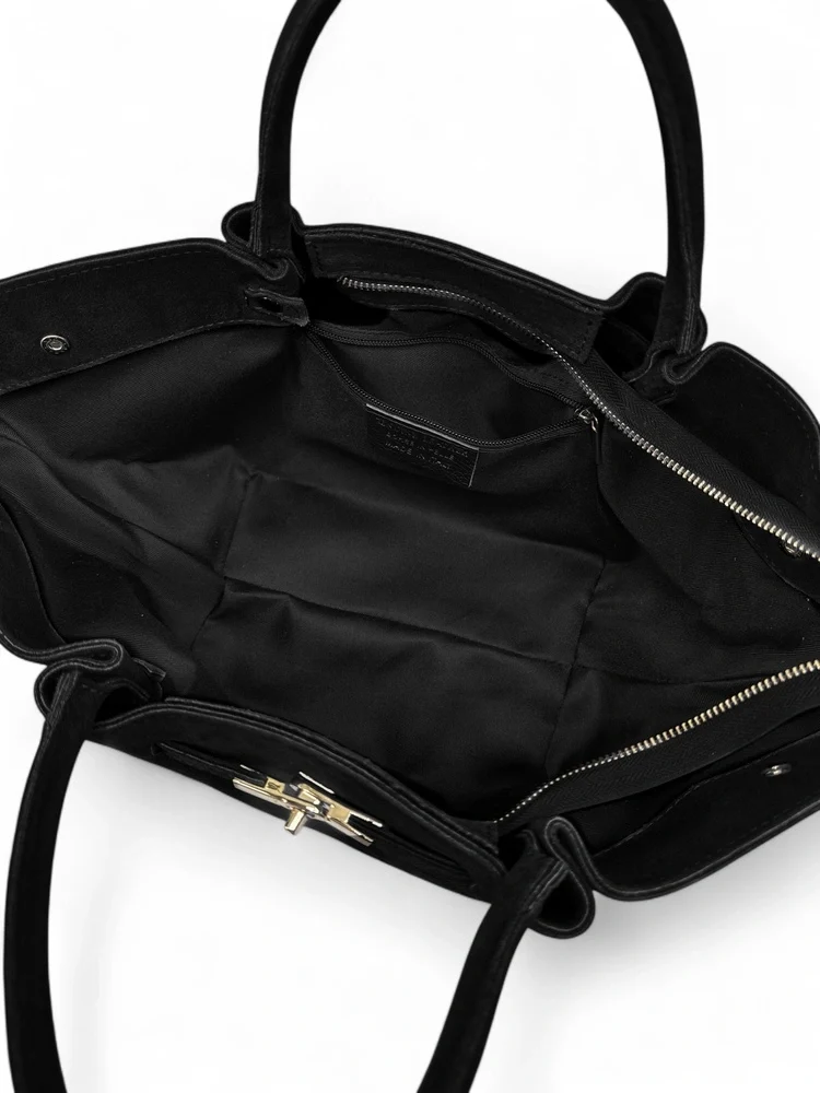 Sac cabas en daim CAPRI SUEDE Noir