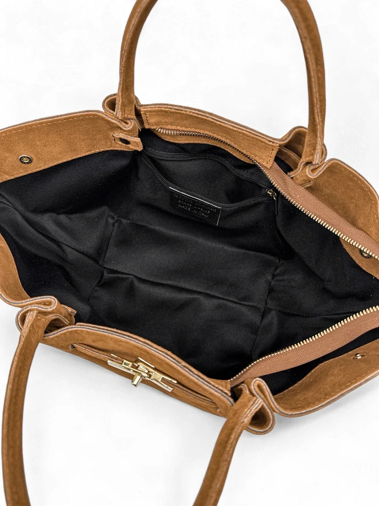 Sac cabas en daim CAPRI SUEDE Camel