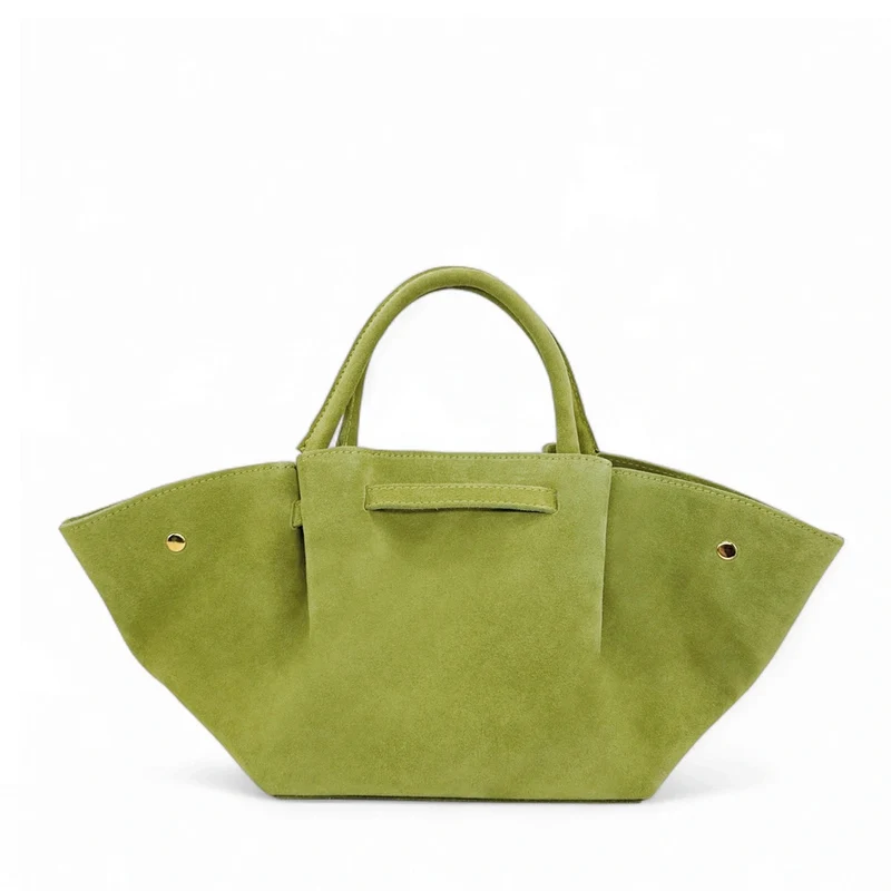 Sac cabas en daim CAPRI SUEDE Vert anis