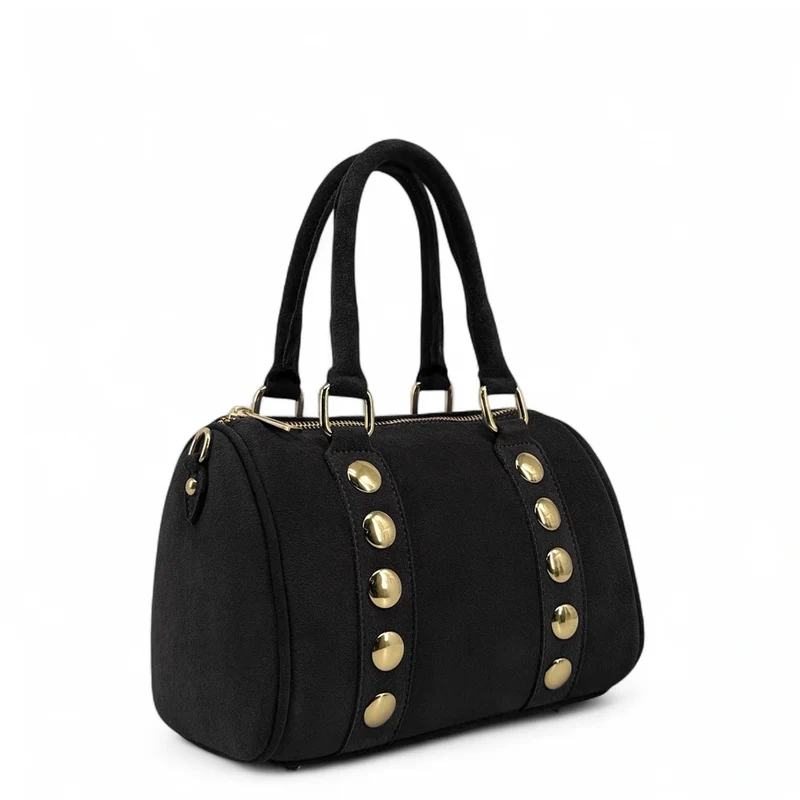 Mini sac bowling en daim DJODY Noir