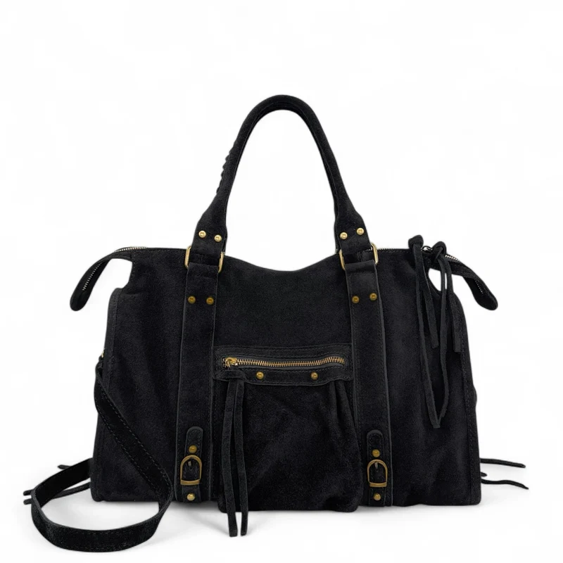 Sac à main en daim STORM SUEDE Noir