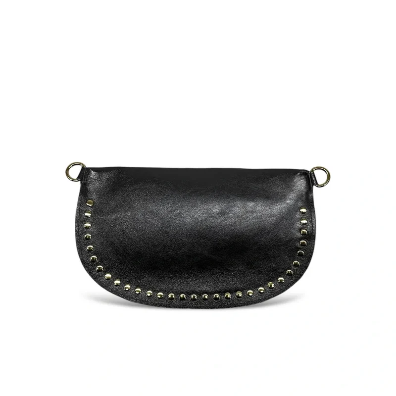Sac banane en cuir irisé LOU PANADAS Noir irisé