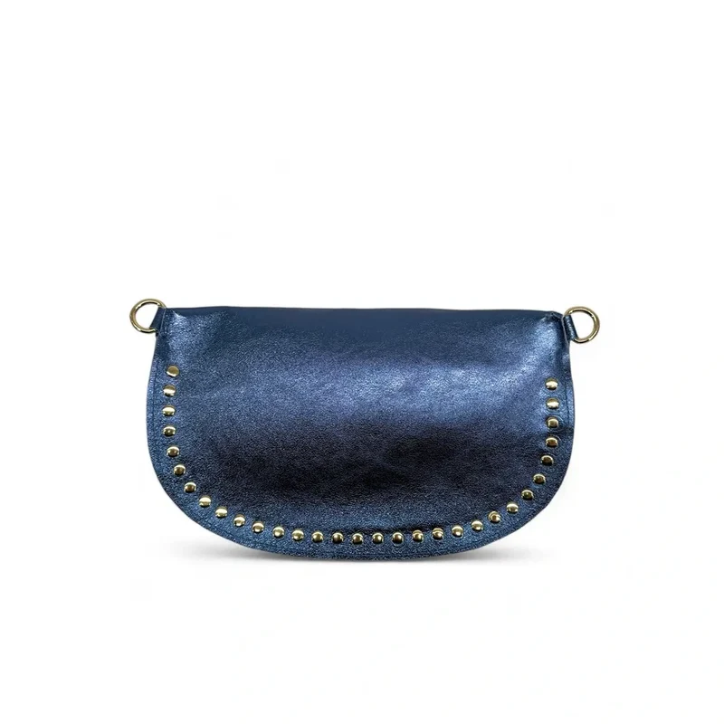Sac banane en cuir irisé LOU PANADAS Bleu cobalt irisé