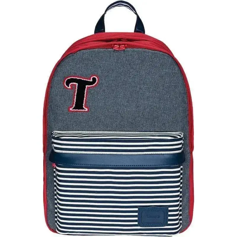 Sac à dos Tann's Chiné Teddy Gris 2 compartiments