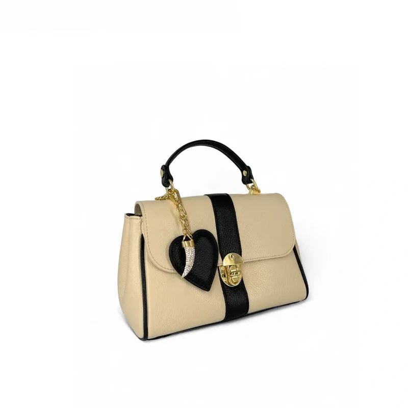 Charm de sac à main en métal doré SMILODON