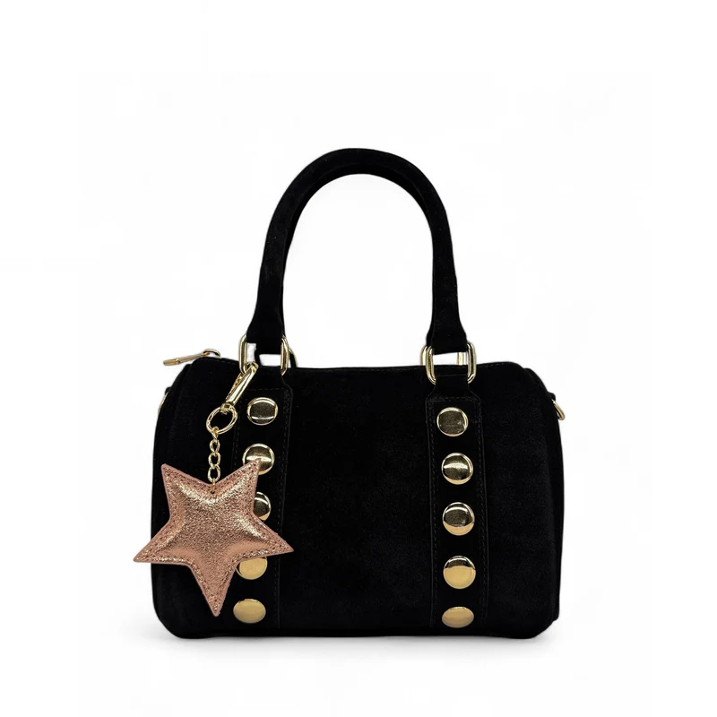 Porte-clés en cuir irisé ETOILE GLOW Rose gold