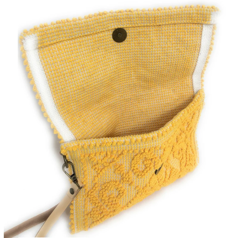Pochette en tissu MOTU Jaune Moutarde