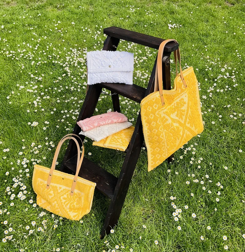 Pochette en tissu MOTU Jaune Moutarde