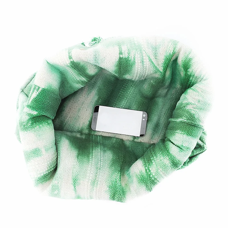 Sac de plage cabas en tissu BELIZE Vert intense