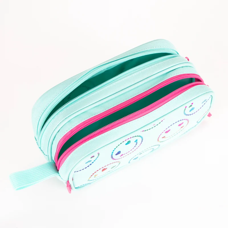 Happy Foil Emoji Pencil Case