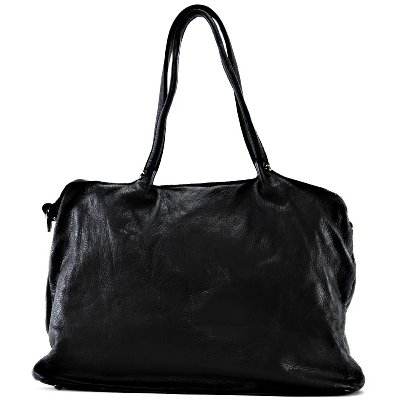 Sac cabas en cuir vintage MISS OH Noir