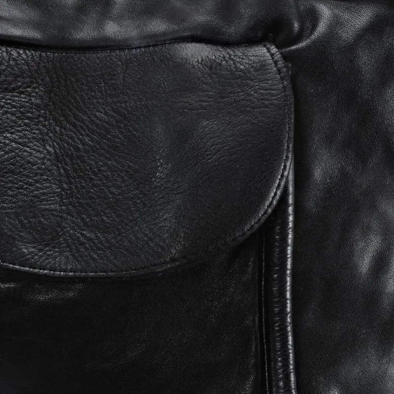 Sac cabas en cuir vintage MISS OH Noir