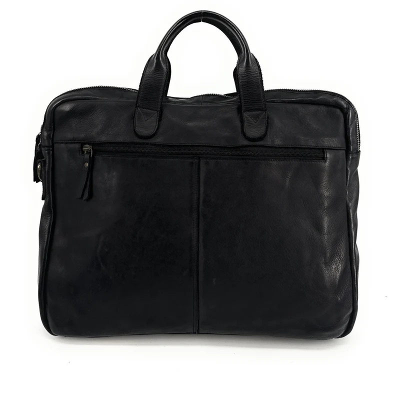 Sacoche en cuir vintage SOLO Noir