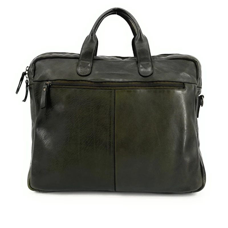 Sacoche en cuir vintage SOLO Kaki