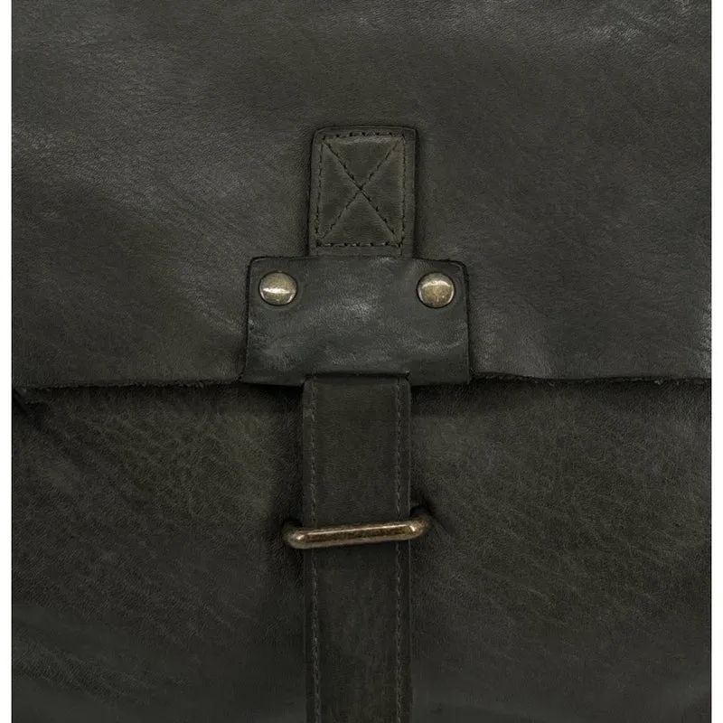 Sacoche en cuir vintage SOLO Kaki