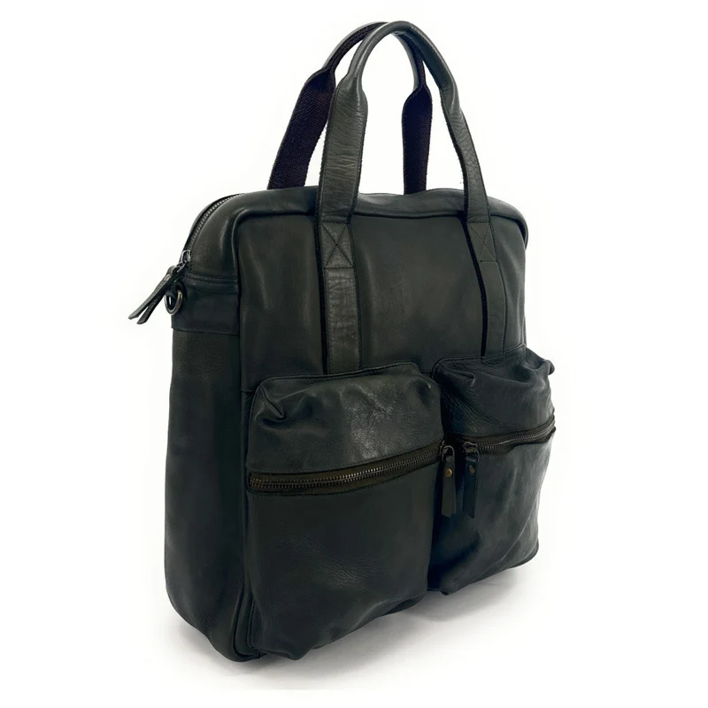 Sacoche en cuir vintage SKYWALKER Kaki