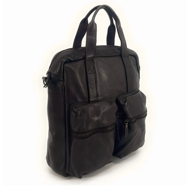 Sacoche en cuir vintage SKYWALKER Chocolat