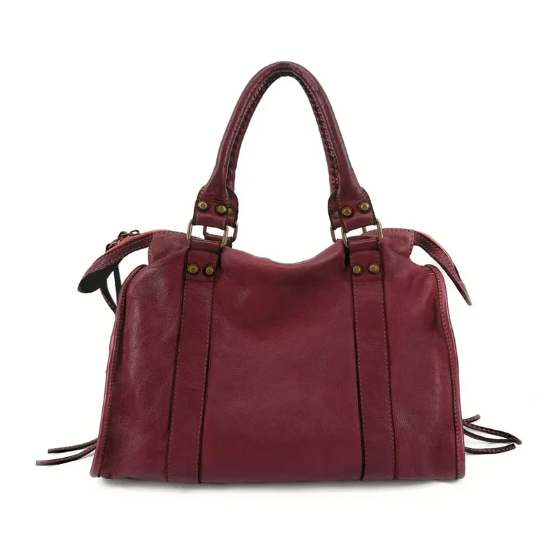 Sac à main porté épaule en cuir vintage STORM ROCK Deep Purple