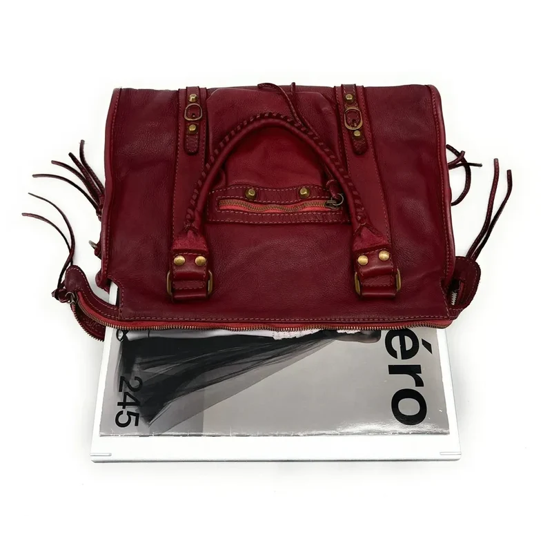 Sac à main porté épaule en cuir vintage STORM ROCK Deep Purple