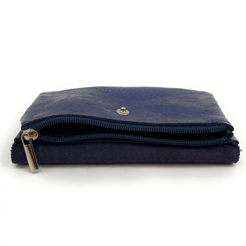 Pochette porte-monnaie en cuir irisé COMPO Nuit étoilée