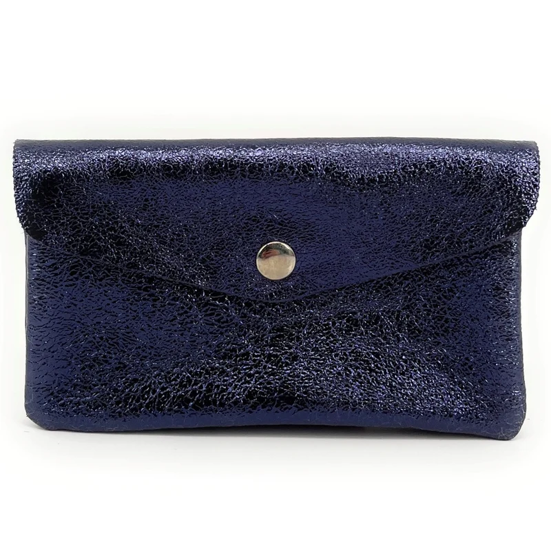 Pochette porte-monnaie en cuir irisé COMPO Nuit étoilée