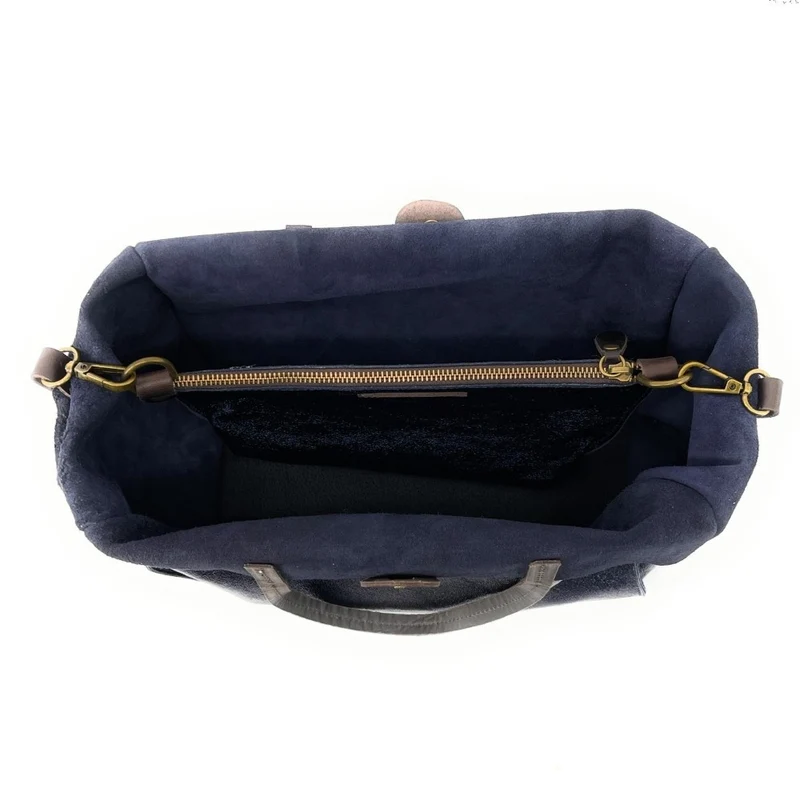 Sac cabas en cuir irisé SILVER Nuit étoilée