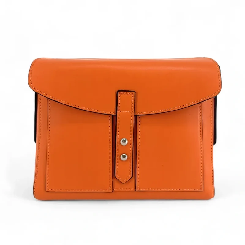Sac besace en cuir lisse OTHELLO Orange