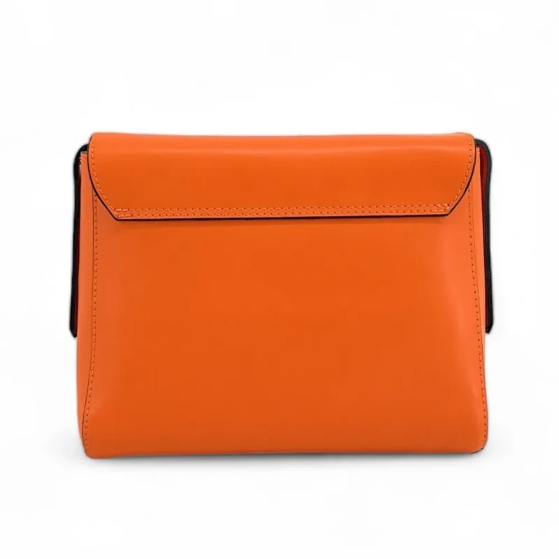 Sac besace en cuir lisse OTHELLO Orange