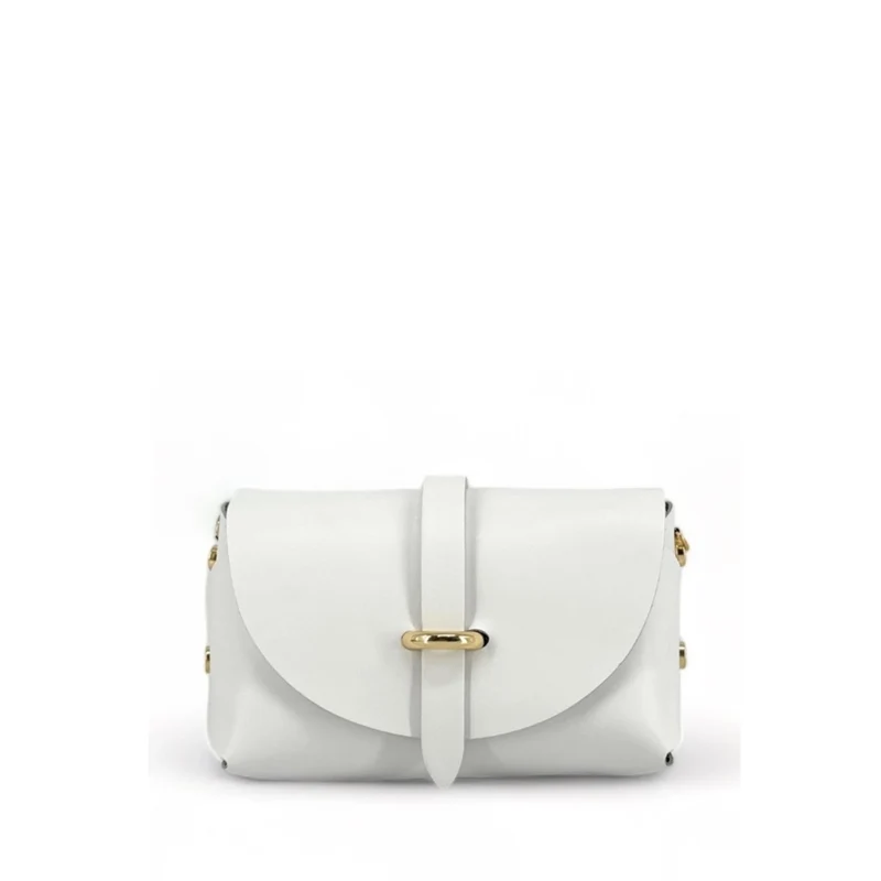 Mini sac à main en cuir lisse CANDY Blanc