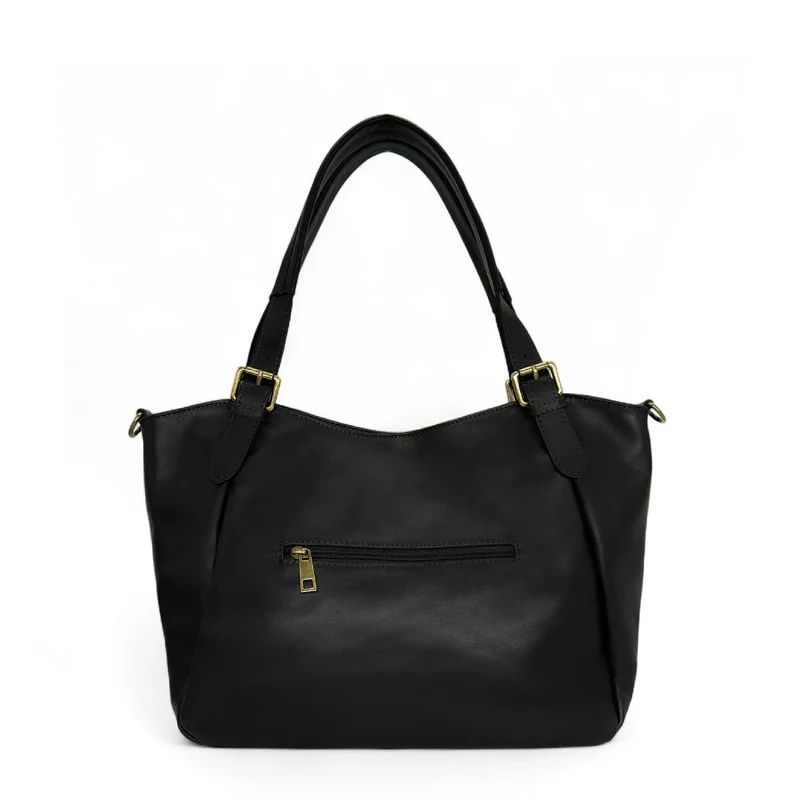 Sac en cuir lisse ELTON Noir
