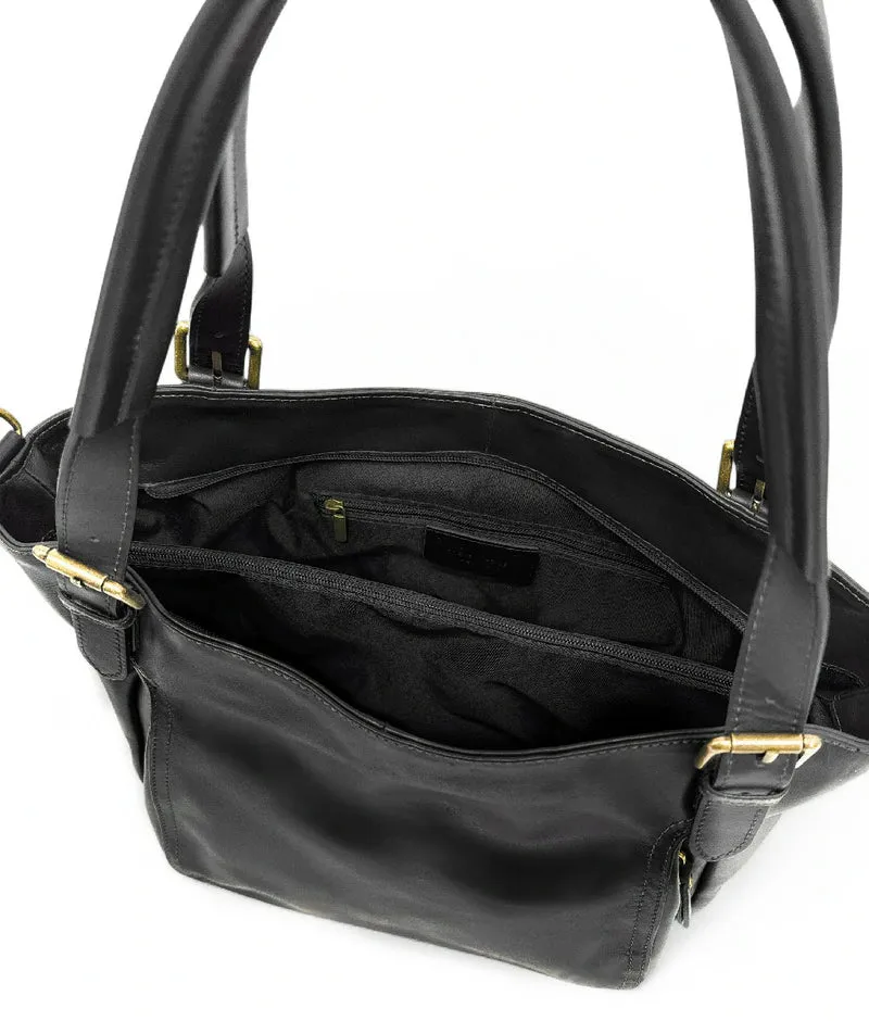 Sac en cuir lisse ELTON Noir