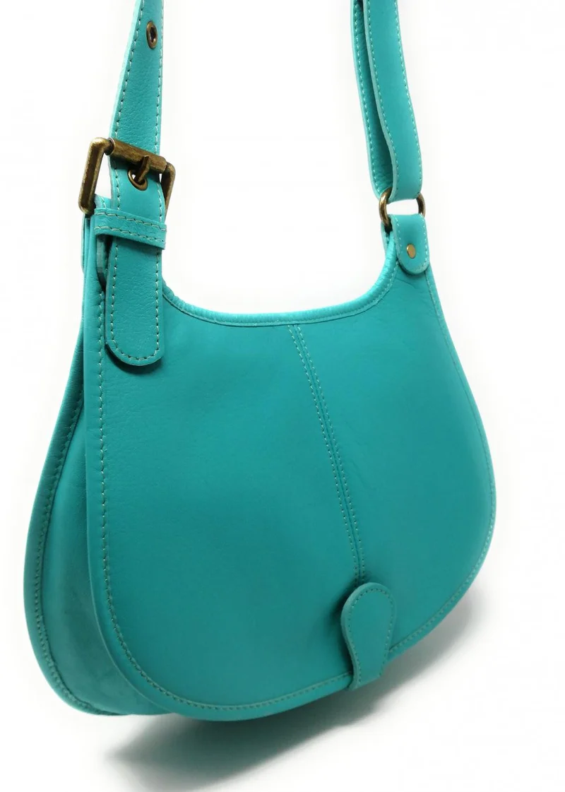 Sac besace cuir lisse CARTOUCHIERE Lagon