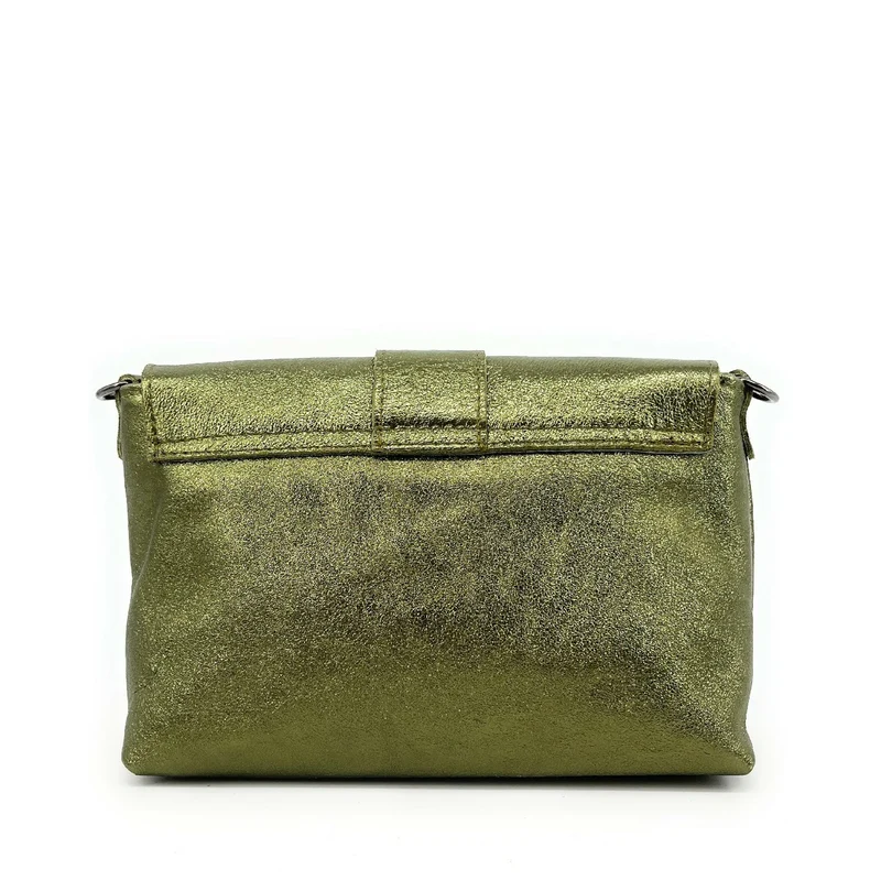 Mini sac en cuir irisé VERONE Kaki irisé