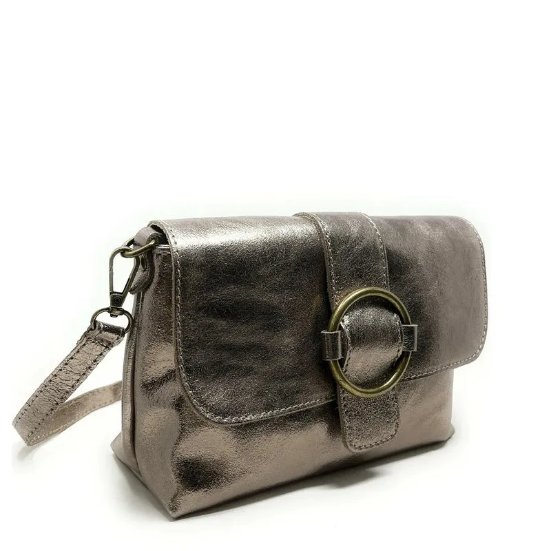 Mini sac en cuir irisé VERONE Champagne irisé