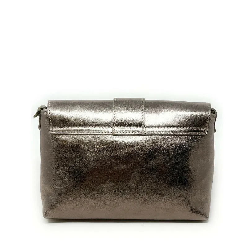 Mini sac en cuir irisé VERONE Champagne irisé