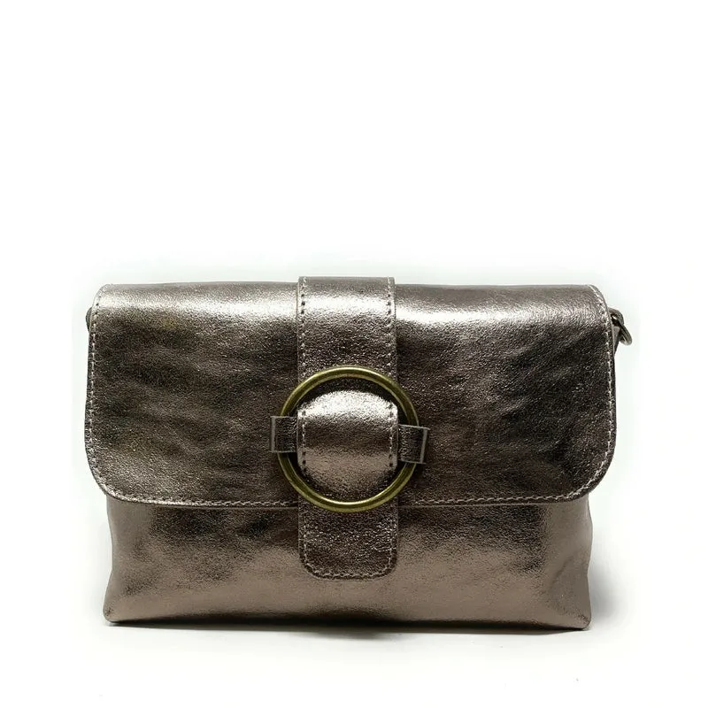 Mini sac en cuir irisé VERONE Champagne irisé