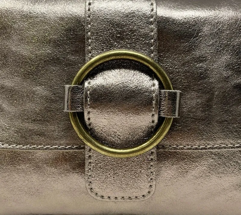 Mini sac en cuir irisé VERONE Champagne irisé
