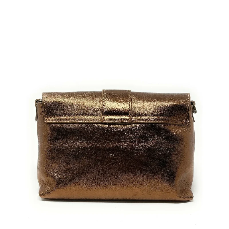 Mini sac en cuir irisé VERONE Bronze
